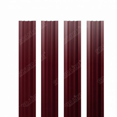 Штакетник прямоугольный PE 0,45 RAL 3005 Штакетник прямоугольный PE 0,45 RAL 3005
