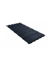 Металлочерепица квинта плюс 0,5 Rooftop Matte RAL 7024 мокрый асфальт