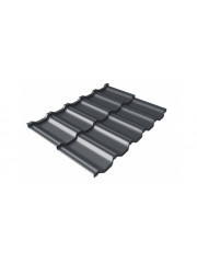 Металлочерепица модульная квинта Uno Grand Line c 3D резом 0,5 Satin Мatt RAL 7024