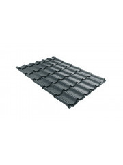 Металлочерепица классик 0,5 Satin Мatt RAL 7016 антрацитово-серый