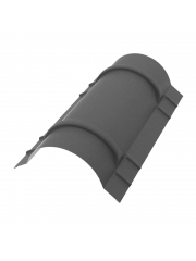 Конёк полукруглый R90мм 1970мм RoofTop Matt RAL7024 PE 0,5мм Zn180