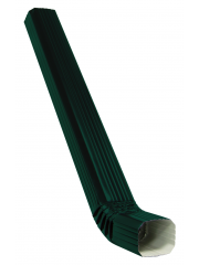 Труба прямоугольная с коленом Vortex 1м RAL 6005 купить. Труба прямоугольная с коленом Vortex 1м RAL 6005