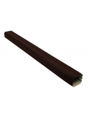 Труба прямоугольная Vortex Matt 1м RAL 8017