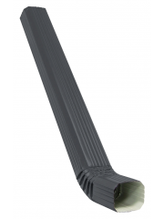 Труба прямоугольная с коленом Vortex Matt 3м RAL 7024