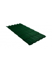 Металлочерепица кредо 0,45 Drap RAL 6005 зеленый мох