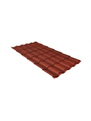 Металлочерепица кредо 0,45 Drap RAL 8004 терракота