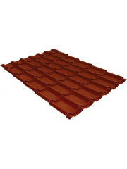 Металлочерепица модерн 0,45 Drap RAL 8004 терракота