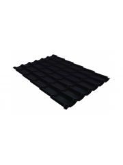 Металлочерепица модерн 0,45 Drap RAL 9005 черный