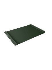 Кликфальц Grand Line 0,5 GreenCoat Pural BT с пленкой на замках RR 11 темно-зеленый (RAL 6020 хромов