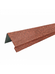 HAUBERK наличник оконный металлический LUX, терракотовый,1250x120x100 мм