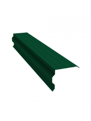 Планка торцевая фигурная 90x110 0,45 PE с пленкой RAL 6005 зеленый мох (2м)