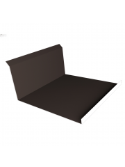 Планка примыкания нижняя 20х122х260х15 0,5 Satin с пленкой RR 32 темно-коричневый (2м)