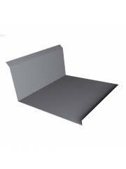 Планка примыкания нижняя 20х122х260х15 0,5 Satin с пленкой RAL 7004 сигнальный серый (2м)