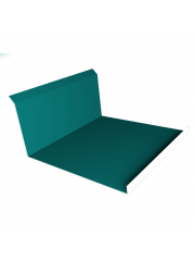 Планка примыкания нижняя 20x122x260x15 0,45 PE с пленкой RAL 5021 водная синь (2м)