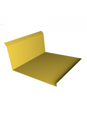 Планка примыкания нижняя 20x122x260x15 0,45 PE с пленкой RAL 1018 цинково-желтый (2м)