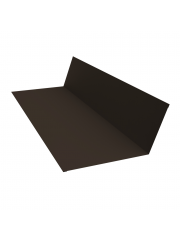 Планка примыкания 150x250 0,45 PE с пленкой NL 805 серо-коричневый гефест (2м)