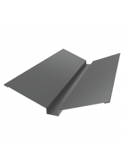 Планка ендовы верхней 115x30x115 0,45 PE с пленкой RAL 9006 бело-алюминиевый (2м) Планка ендовы верхней 115x30x115 0,45 PE с пленкой RAL 9006 бело-алюминиевый (2м)