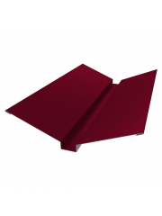 Планка ендовы верхней 115x30x115 0,45 PE с пленкой RAL 3003 рубиново-красный (2м) Планка ендовы верхней 115x30x115 0,45 PE с пленкой RAL 3003 рубиново-красный (2м)