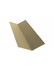 Планка ендовы верхней 145x145 0,45 PE с пленкой RAL 1014 слоновая кость (2м) Планка ендовы верхней 145x145 0,45 PE с пленкой RAL 1014 слоновая кость (2м)