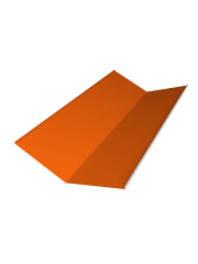 Планка ендовы нижней 300x300 0,45 PE с пленкой RAL 2004 оранжевый (2м)