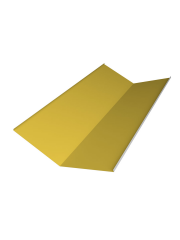 Планка ендовы нижней 300x300 0,45 PE с пленкой RAL 1018 цинково-желтый (2м)