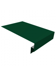 Планка околооконная сложная 200x50x18 (j-фаска) 0,45 PE с пленкой RAL 6005 зеленый мох (2м)