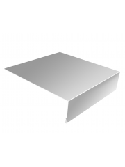 Планка лобовая/околооконная простая 190х50 0,5 Satin с пленкой RAL 9003 сигнальный белый (2м)
