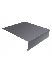 Планка лобовая/околооконная простая 190x50 0,45 PE с пленкой RAL 7004 сигнальный серый (2м)