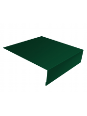 Планка лобовая/околооконная простая 190х50 0,5 Satin с пленкой RAL 6005 зеленый мох (2м)