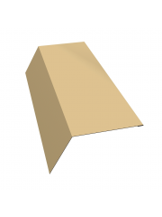 Планка карнизная широкая 100x85 0,45 PE с пленкой RAL 1014 слоновая кость (2м)