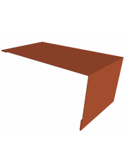 Планка мансардная 0,45 PE с пленкой RAL 8004 терракота (2м)