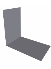 Планка снегозадержания усиливающая 0,5 Satin с пленкой RAL 7004 сигнальный серый (2м)