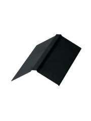 Конек плоский фигурный 150х20х40х20х150 CORUNDUM50 матовый RAL 7024 - графитовый серый (L=2 м)