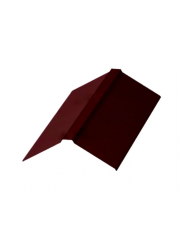 Конек плоский фигурный 120х15х25х15х120 CORUNDUM50 RAL 3005 - винно-красный