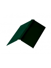 Конек плоский фигурный 120х15х25х15х120 CORUNDUM50 RAL 6005 - зелёный мох