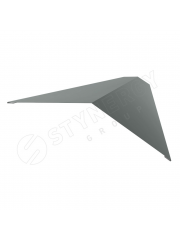 Конек плоский 190х190 CORUNDUM50 матовый RAL 7016 - антрацитово-серый (L=2,00)