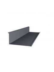 Планка примыкания нижняя 122х260 CORUNDUM50 RAL 7024 - графитовый серый (L=2,00) Планка примыкания нижняя 122х260 CORUNDUM50 RAL 7024 - графитовый серый (L=2,00)