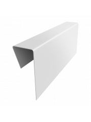 Финишный профиль фибросайдинга 0,5 Satin с пленкой RAL 9003 сигнальный белый (3м)