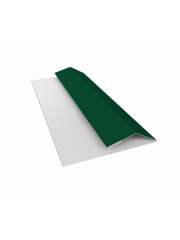 Планка финишная БХ new 0,5 Satin с пленкой RAL 6005 зеленый мох (3м)