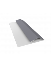 Планка финишная БХ new 0,5 Satin с пленкой RAL 7004 сигнальный серый (3м)