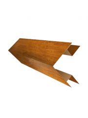 Угол внешний сложный 75х75 0,45 Print Premium Golden Wood Fresh TwinColor (3м)