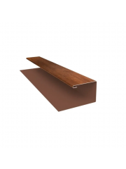 Планка П-образная БХ new 0,45 Print Premium Golden Wood Fresh TwinColor (2,5м)