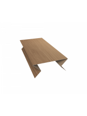Планка угла внешнего составная нижняя 0,45 Print Elite Honey Wood TwinColor (2м)