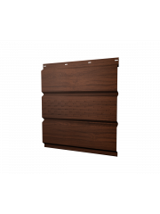Софит металлический центральная перфорация 0,45 Print Elite с пленкой Choco Wood