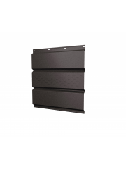 Софит металлический центральная перфорация 0,5 Satin Matt TX с пленкой RR 32 темно-коричневый