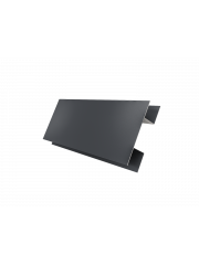 Планка Н-образная стыковочная сложная 0,5 Satin с пленкой RAL 7024 мокрый асфальт (2м)