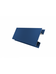 Планка H-образная Экобрус 0,5 Satin с пленкой RAL 5005 сигнальный синий (2м)