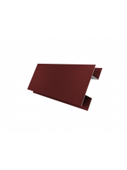 Планка H-образная Экобрус 0,5 Satin с пленкой RAL 3011 коричнево-красный (2м)