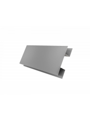 Планка H-образная Экобрус 0,5 Satin с пленкой RAL 7004 сигнальный серый (2м)
