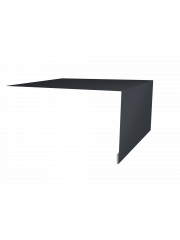 Планка околооконная простая 250х75 0,5 Satin с пленкой RAL 7024 мокрый асфальт (2м)